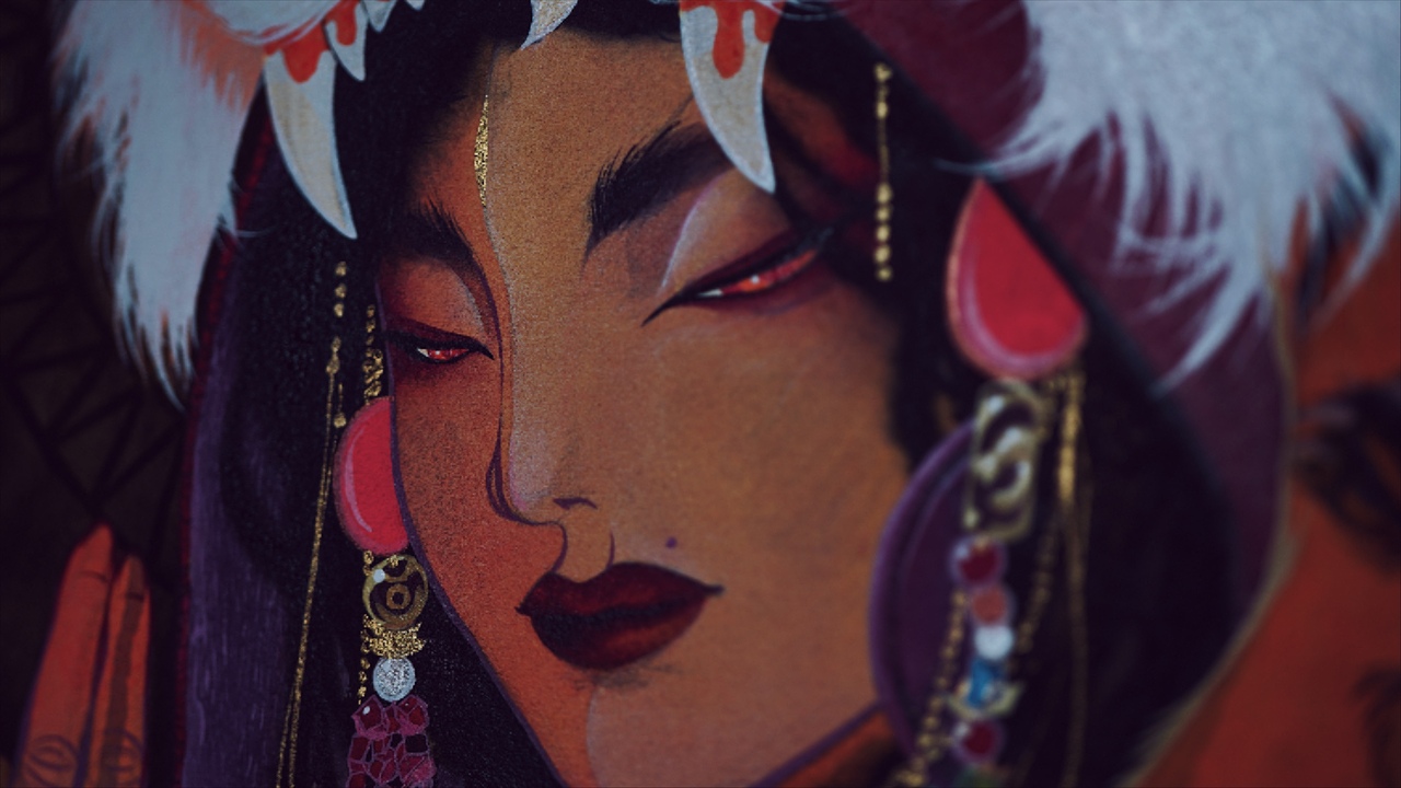 shaman girl n her cats（图ZMjMwNTkwMDQ4） - 艺术插画 - 站酷设计师dearqqzhao原创素材 - 站酷ZCOOL