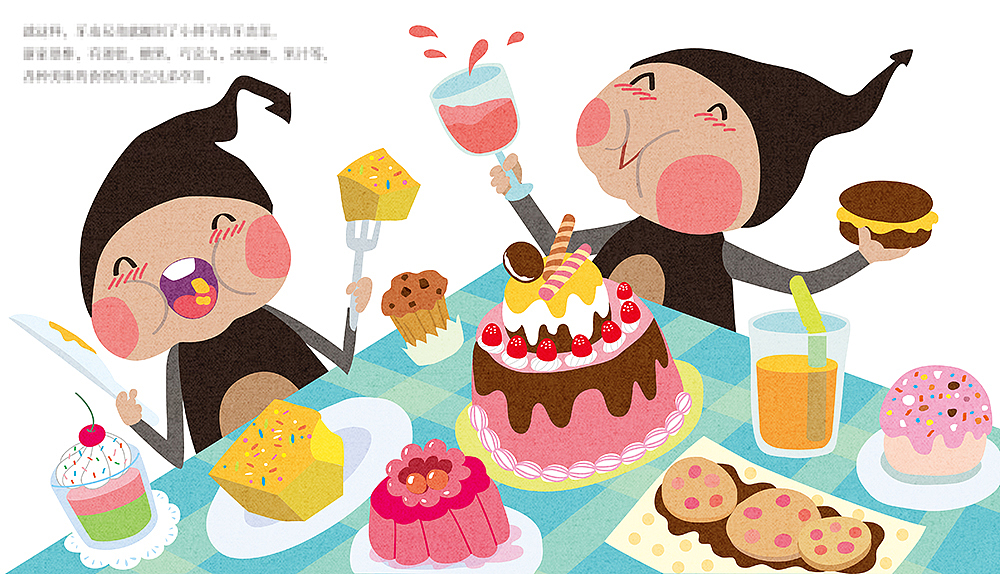 儿插（图ZNTI0MzE4ODA=） - 儿童插画 - 站酷设计师momohuhu原创素材 - 站酷ZCOOL
