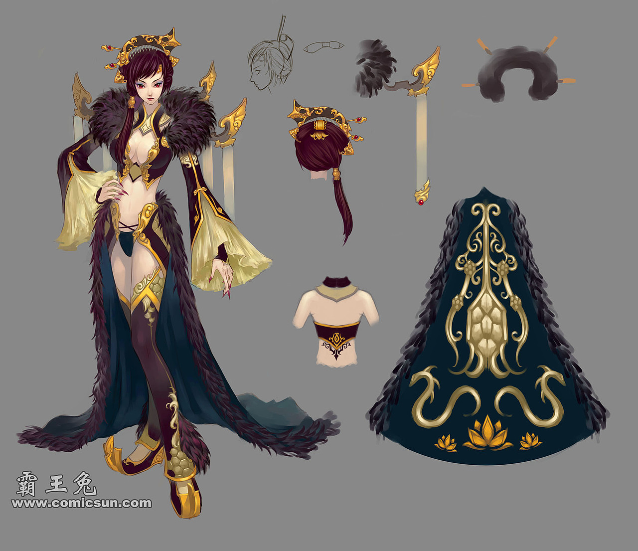 四神兽拟人---玄武、朱雀、苍龙、白虎（图ZMzM2Mjk2NA==） - 概念设定 - 站酷设计师霸王兔原创素材 - 站酷ZCOOL