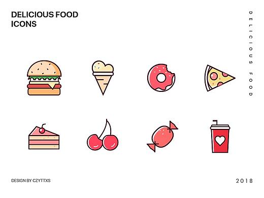 delicious food Icons