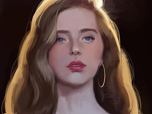 带金项圈的少女：）（个人主页-ZMzE4OTAwNTY=） - 绘本 - 站酷设计师会飞的鲨鱼青椒原创素材 - 站酷ZCOOL