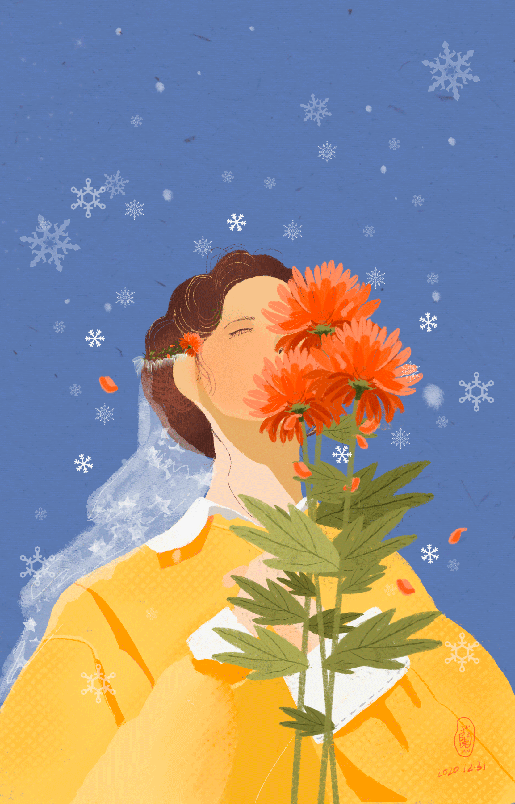 我爱冬天（图ZMjM3ODg3MjIw） - 艺术插画 - 站酷设计师乐一溜原创素材 - 站酷ZCOOL