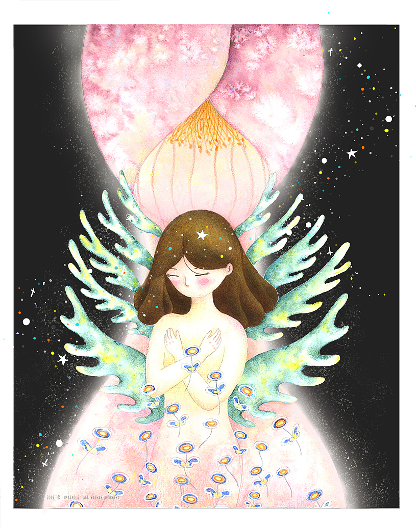 花的力量之星光花晕