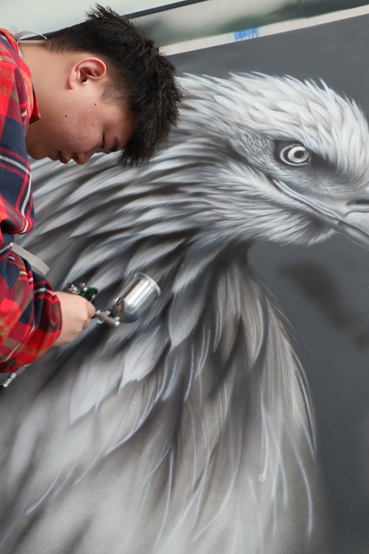 墙绘培训 | 喷枪老鹰