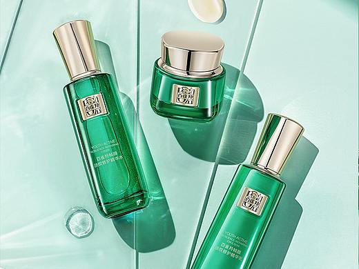 PECHOIN百雀羚 -化妆品静物场景摄影白底拍摄精修图