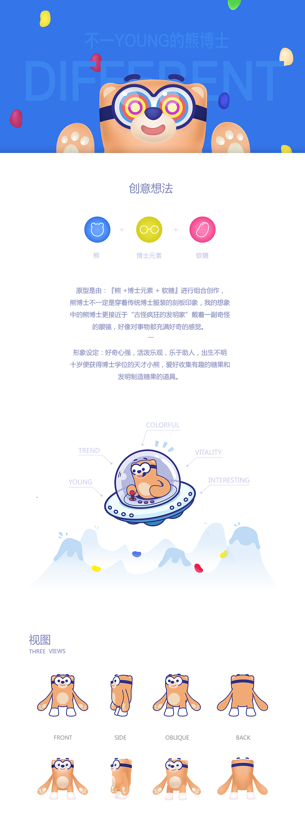 不一YOUNG的熊博士登场（图ZNzQxNzUzMDQ=） - IP形象 - 站酷设计师田园土虎哉原创素材 - 站酷ZCOOL