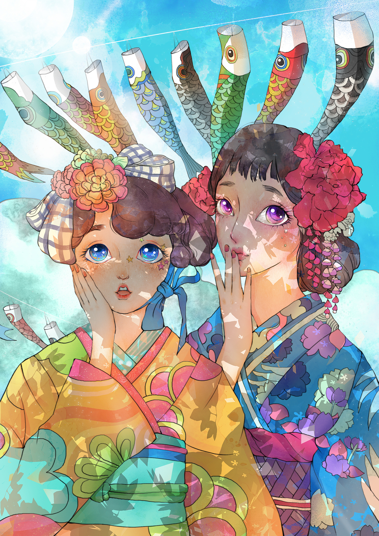 冬日里的温暖（图ZNjg3MzgxOTI=） - 商业插画 - 站酷设计师小花栗子原创素材 - 站酷ZCOOL