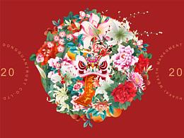 传统元素插画
