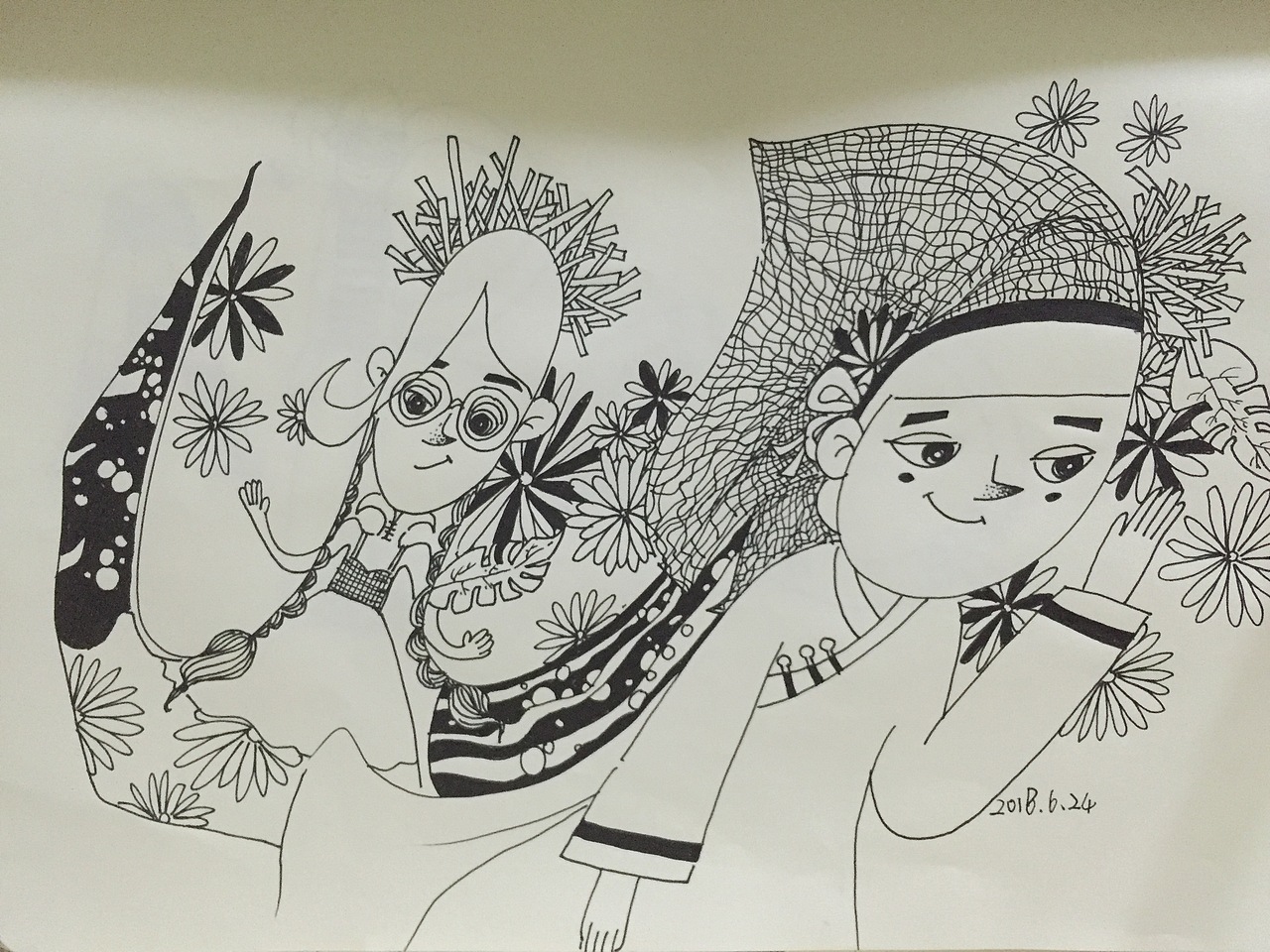 那些随手画的单线手绘稿（图ZMTIxNTQyNzg4） - 创作习作 - 站酷设计师NIEXING_星星原创素材 - 站酷ZCOOL