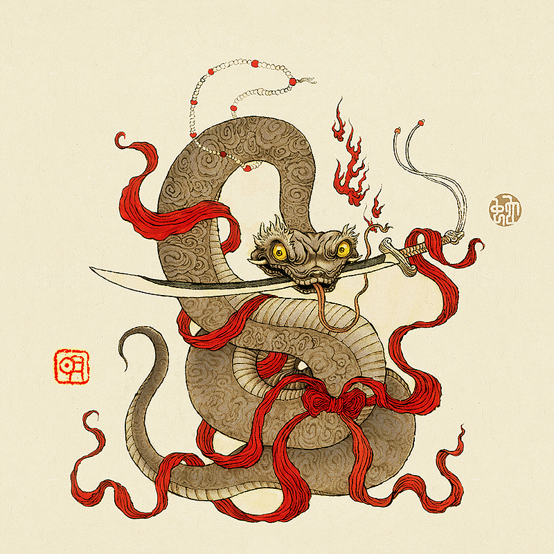 mpstudio明子十二生肖神兽之九曲地飞仙