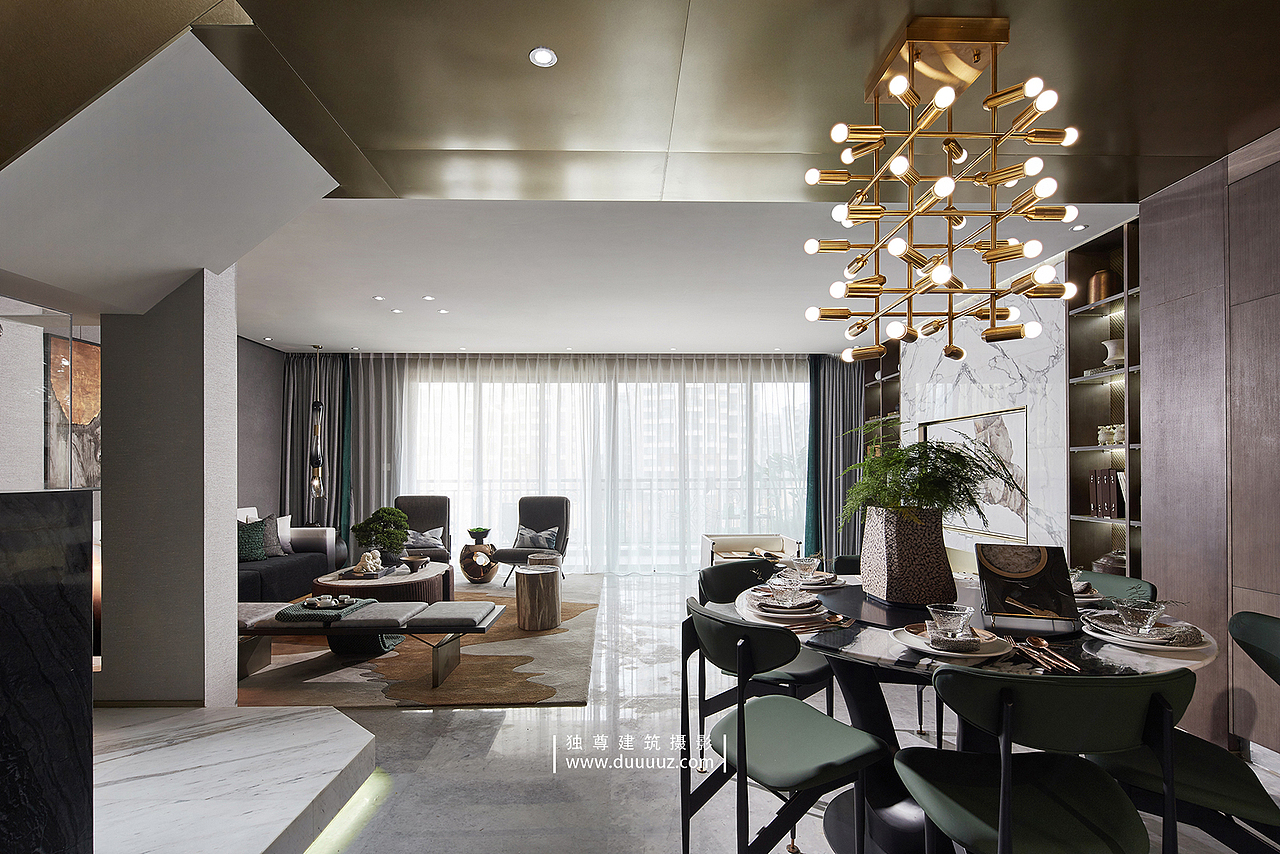 独尊建筑摄影 : 成都北大资源·紫境东来府别墅--上叠