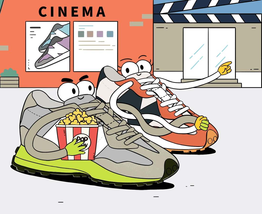 new balance 327系列 七夕推文插画部分