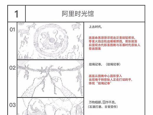 阿里巴巴时光馆分镜设计