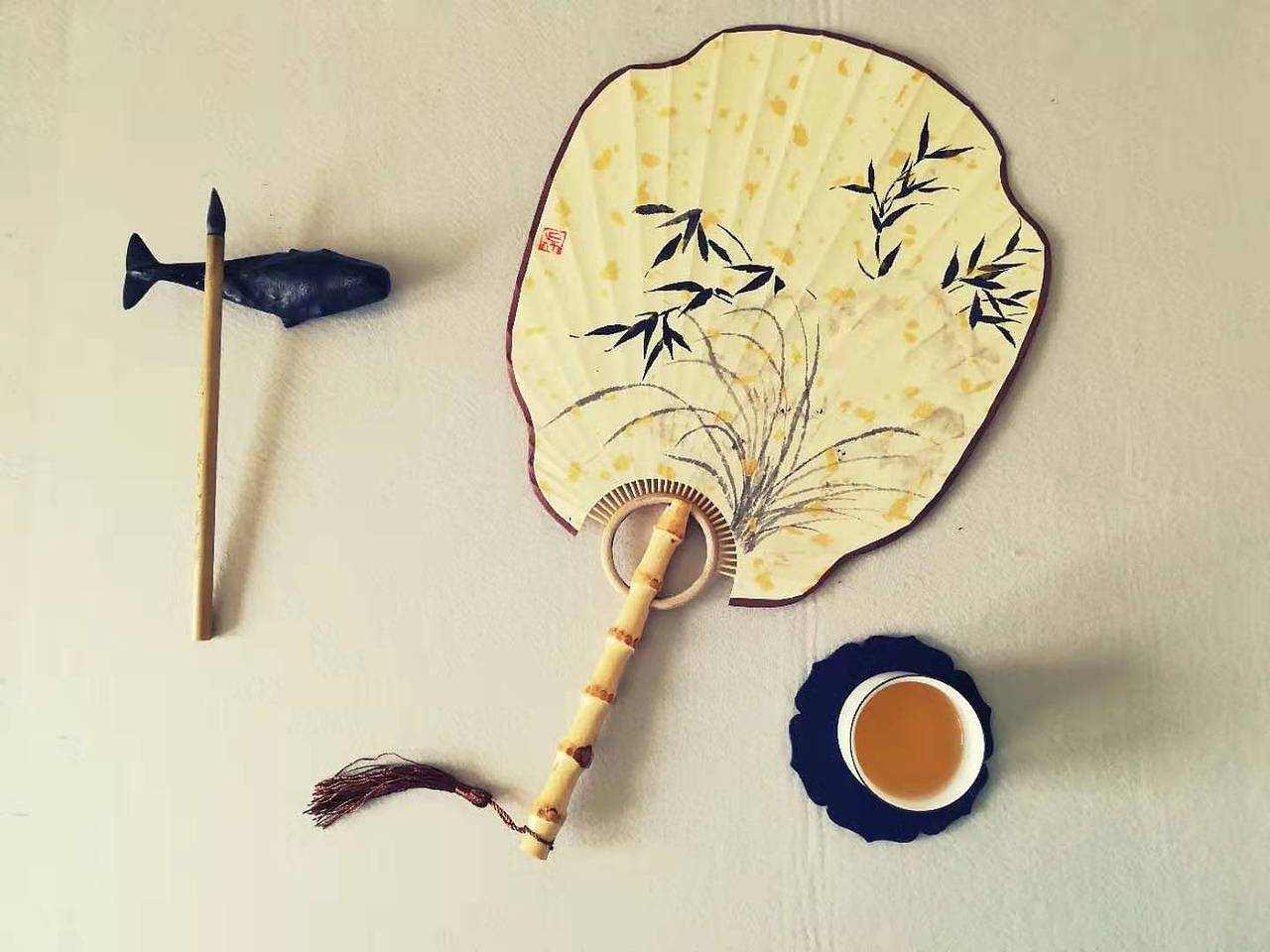 三伏天里画扇面---之团扇篇