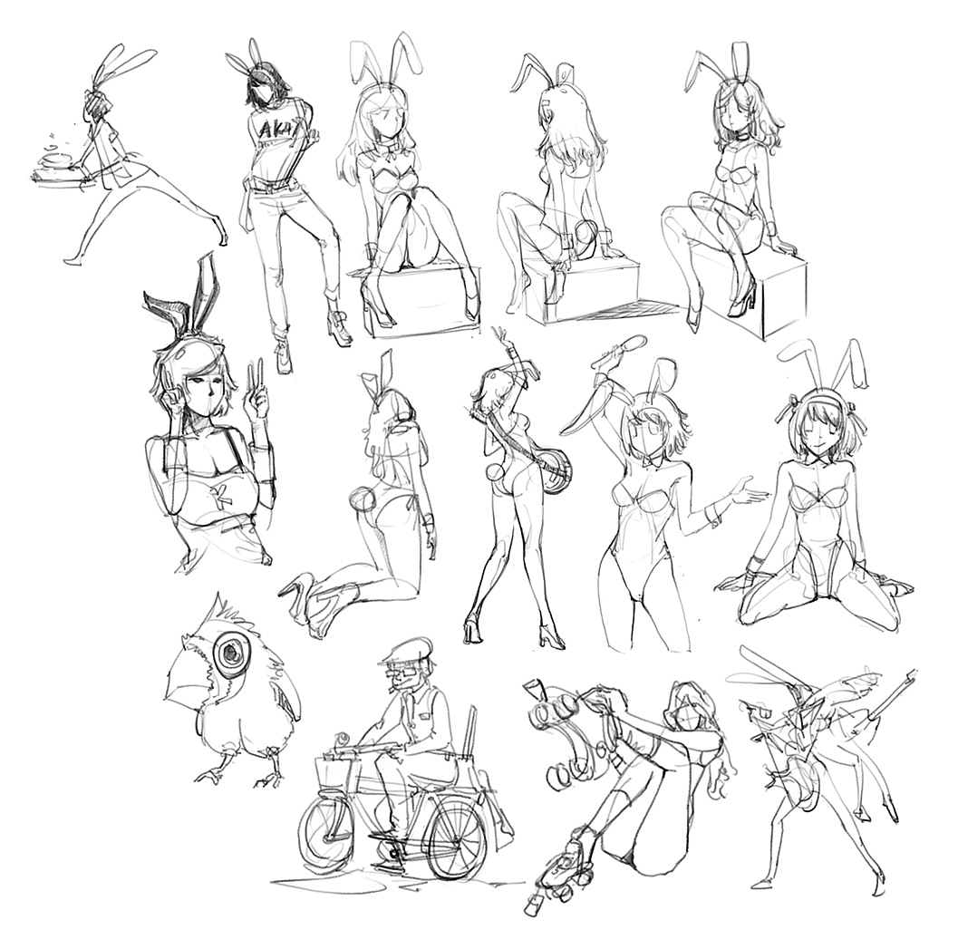 速写（图ZMzI3NzE4ODQ=） - 绘本 - 站酷设计师深山灵芝原创素材 - 站酷ZCOOL