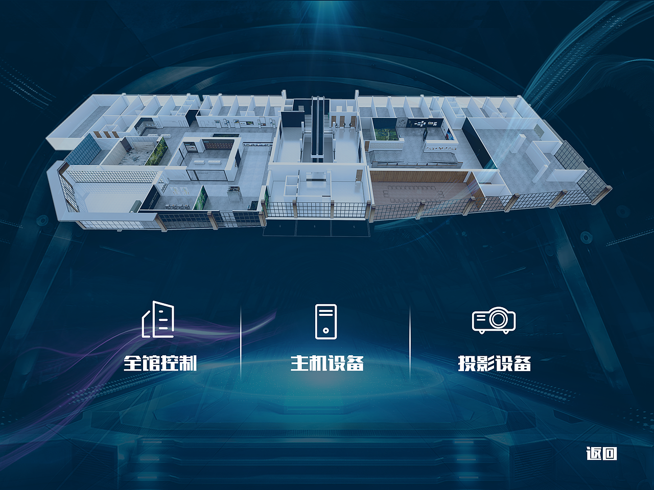 赣州医药科创中心展厅控制界面合集