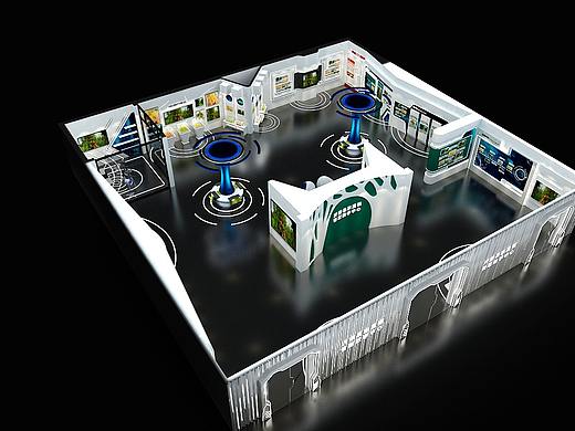 展厅 农业科技风展厅效果图