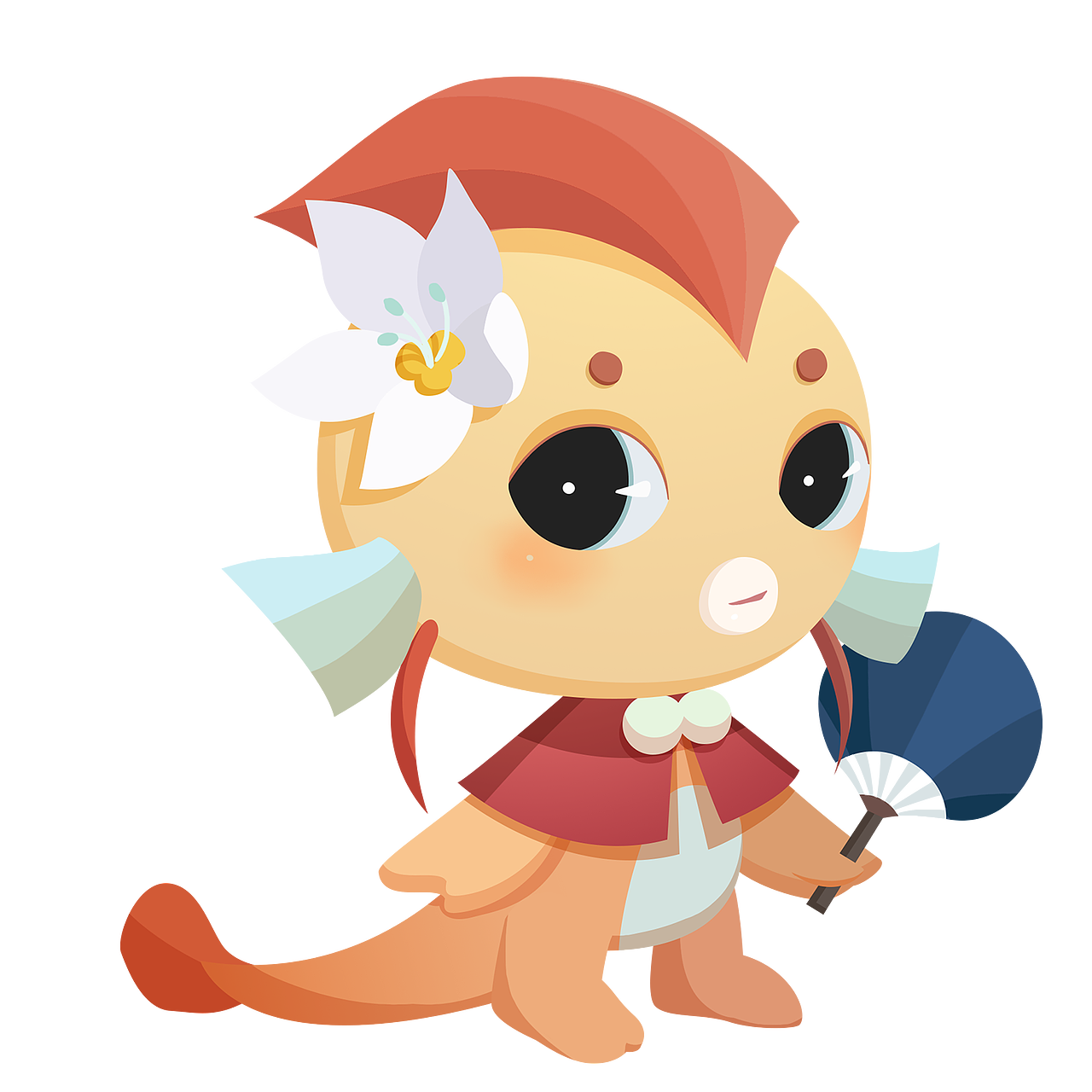 扁平风小精灵（图ZMjc0OTA2NjI4） - IP形象 - 站酷设计师霜月洛洛原创素材 - 站酷ZCOOL