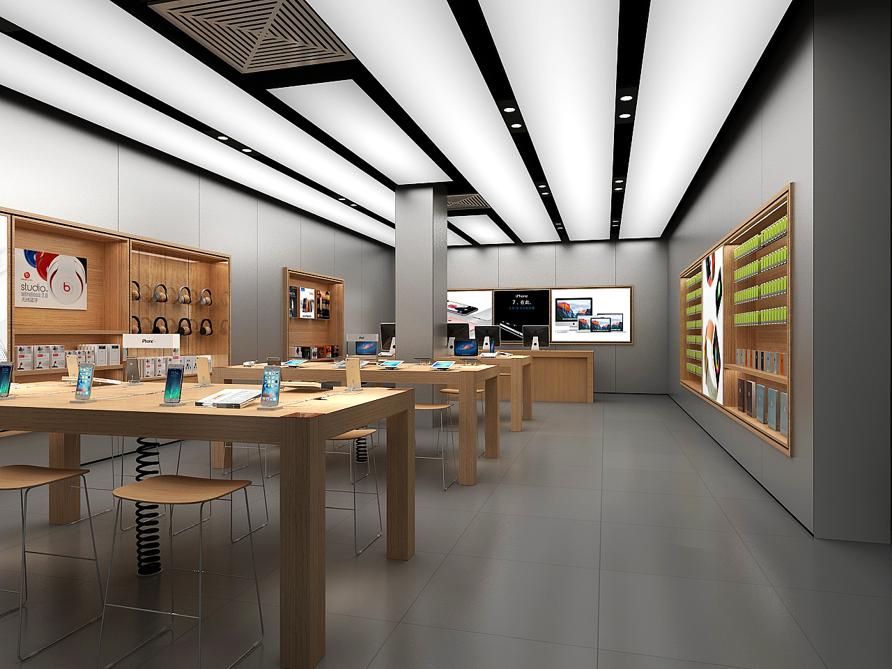 100平米苹果3.0体验店（图ZNjYyOTczNDA=） - 展陈设计 - 站酷设计师疾亮切原创素材 - 站酷ZCOOL