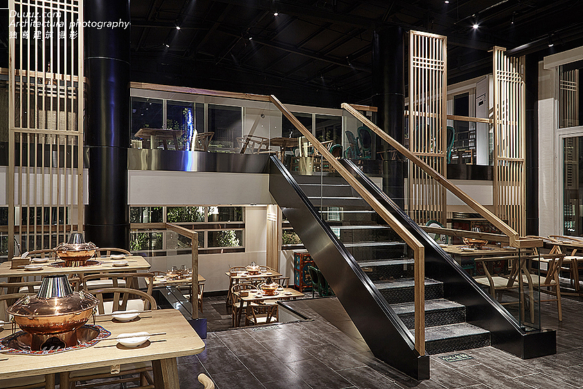 独尊建筑摄影：餐饮空间传统老北京火锅