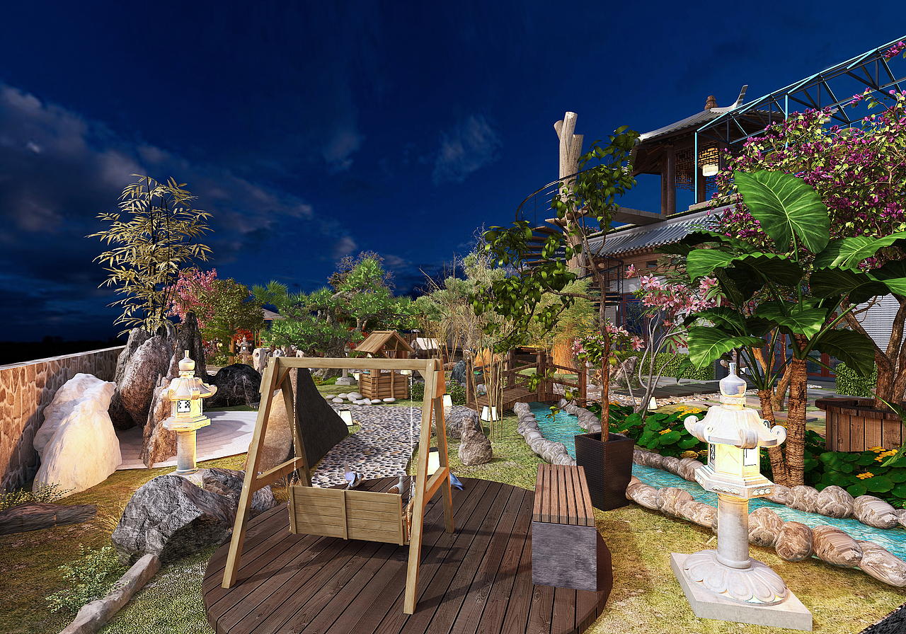 西安·钟楼文苑大酒店花园餐厅|空间|景观设计|李金泽design_原创作品