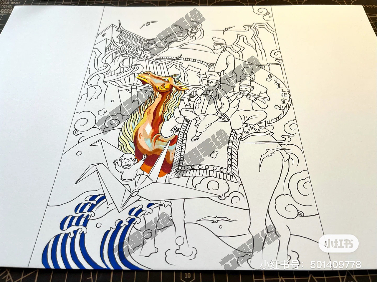 丝绸之路题材-视觉传达马克笔原创手绘作品（图ZMjY1MjAwOTIw） - 创作习作 - 站酷设计师立里手绘工作室原创素材 - 站酷ZCOOL