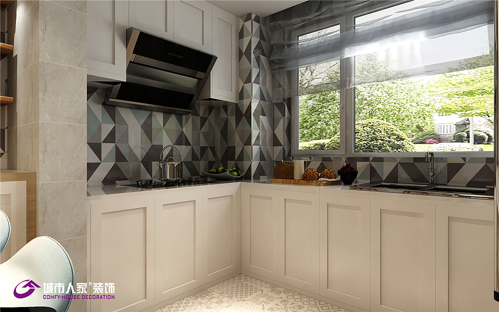 巴黎花园-巴黎花园120平现代简约装修效果图