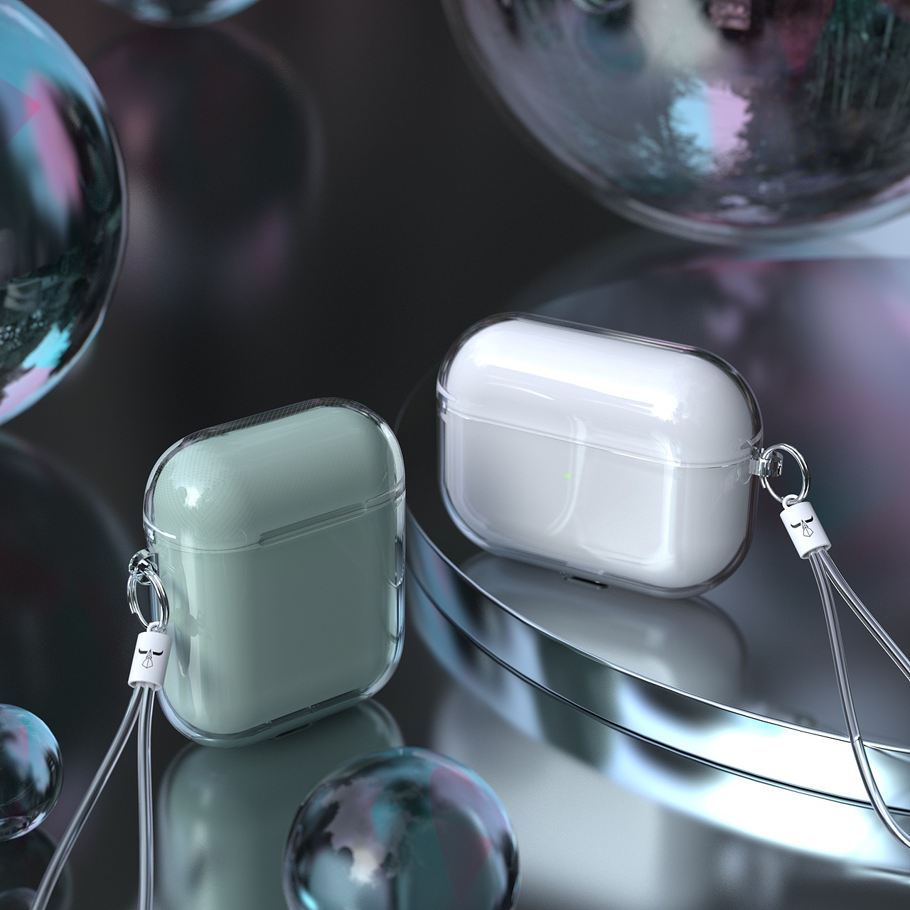 蓝牙耳机保护壳渲染