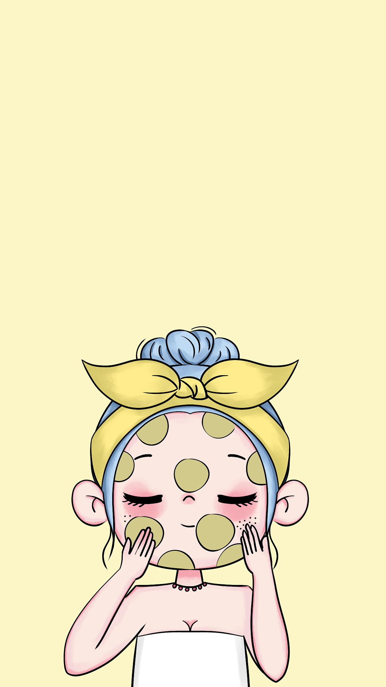 贴面膜可爱女孩|平面|其他平面|徐朋鹤 - 原创作品 - 站酷 (zcool)