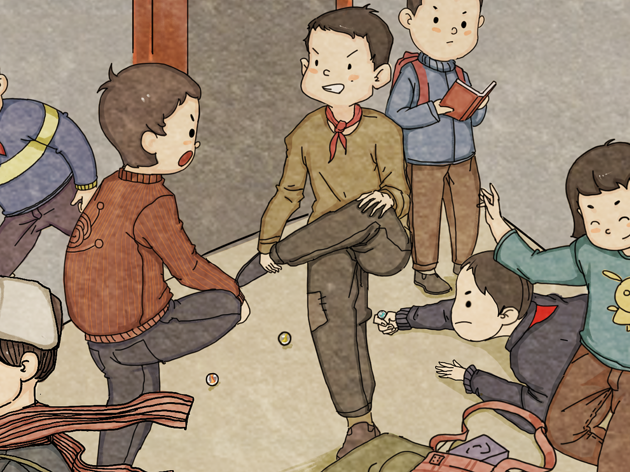 儿时游戏（图ZMjMzNzE4NDI0） - 创作习作 - 站酷设计师县老爷原创素材 - 站酷ZCOOL