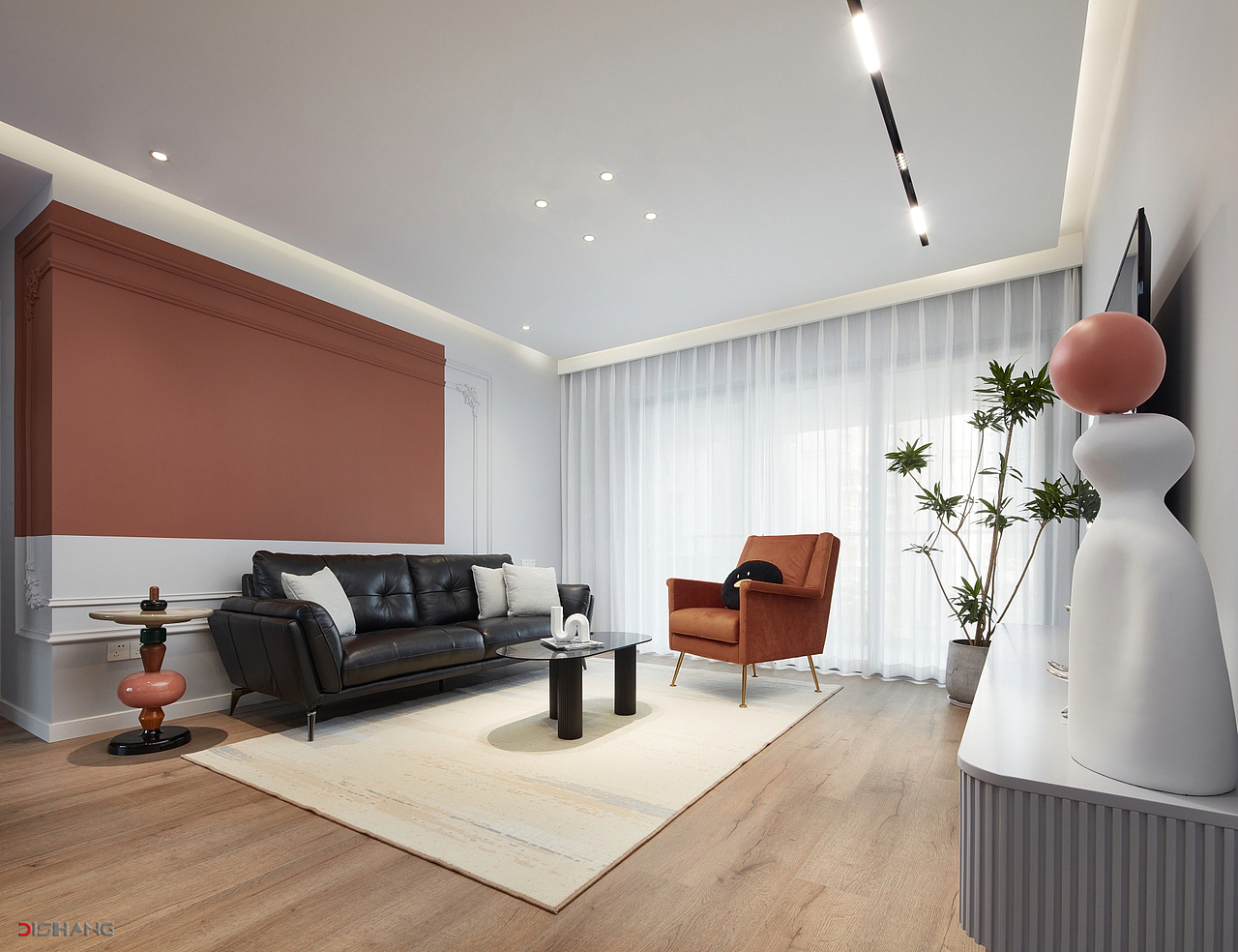 合理布局通过色彩对比,艺术品的植入各物体之间的衔接来吸引尘世中最清澈的目光。