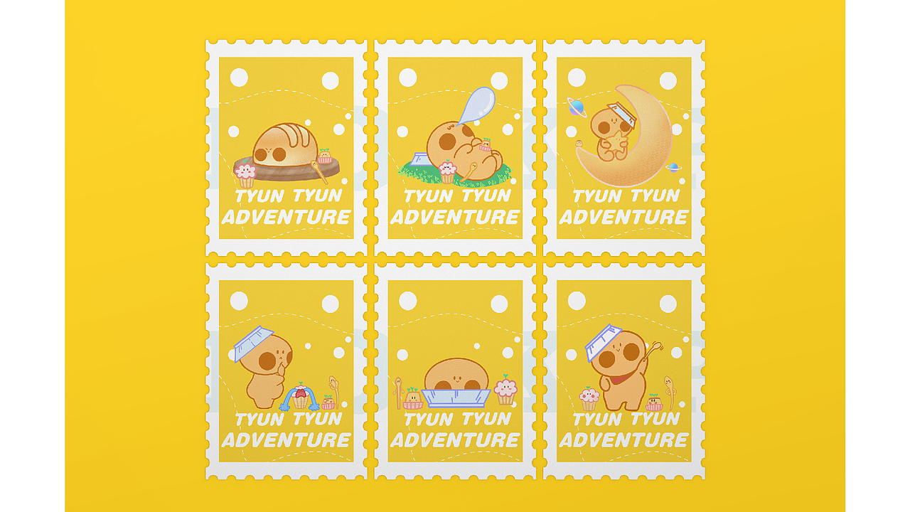 Tyun Tyun Adventure｜IP形象设计（图ZMjc4MzgzMzg0） - IP形象 - 站酷设计师野比凡原创素材 - 站酷ZCOOL