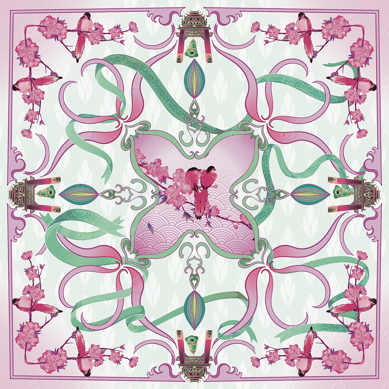 丝巾插画（图ZMzc1MTcxMDUy） - 商业插画 - 站酷设计师异耳兔原创素材 - 站酷ZCOOL