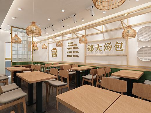 早餐包子店店面设计