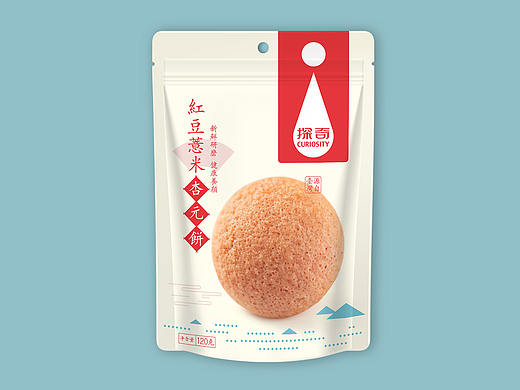 曲奇／鸡蛋饼／杏元饼食品包装设计，系列食品包装设计