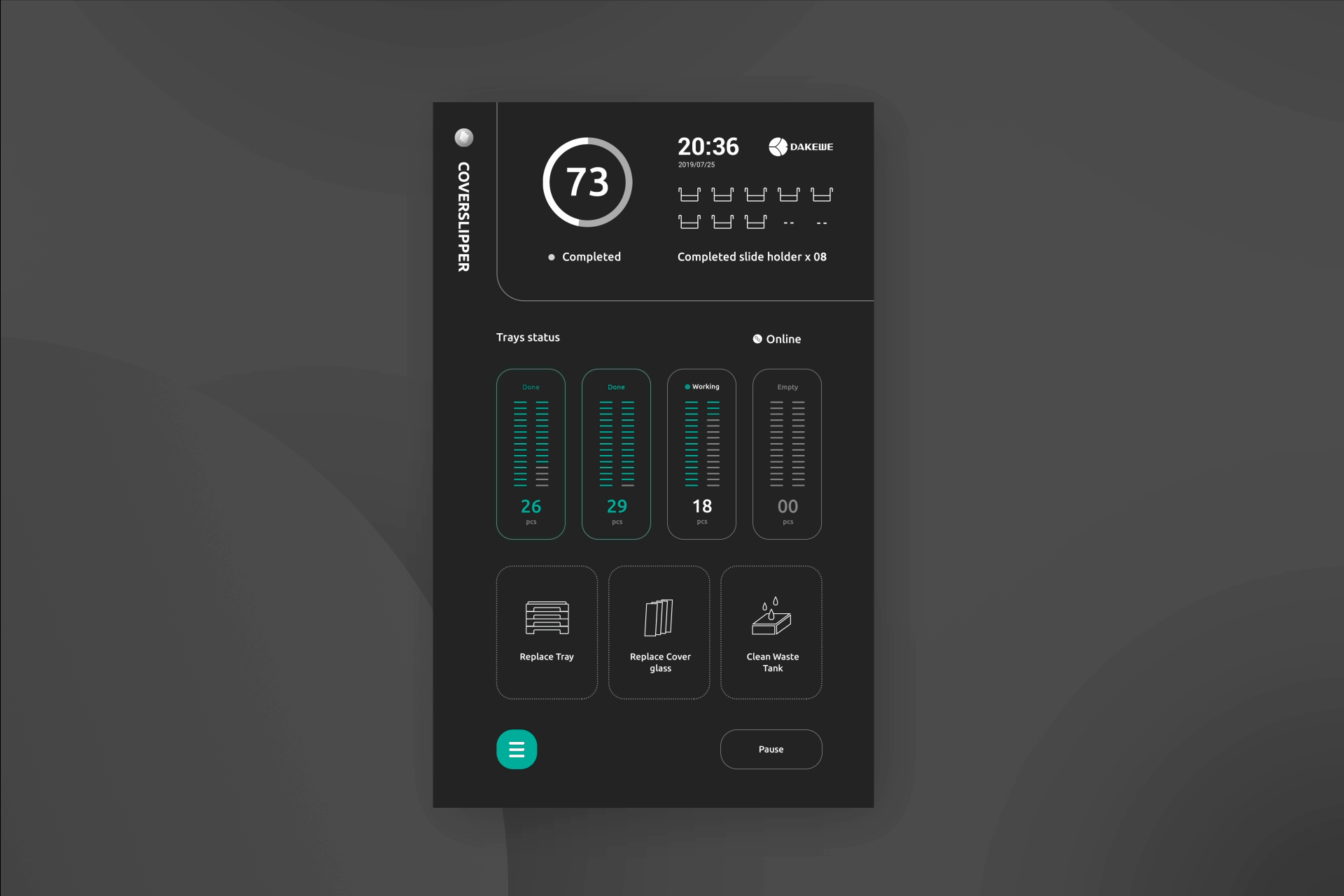 DAKEWE CS500 UI Design