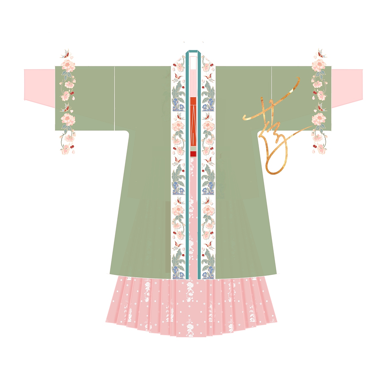 流光 宋制汉服（图ZMjUxODEwMDEy） - 传统/民族服饰 - 站酷设计师荷歌原创素材 - 站酷ZCOOL