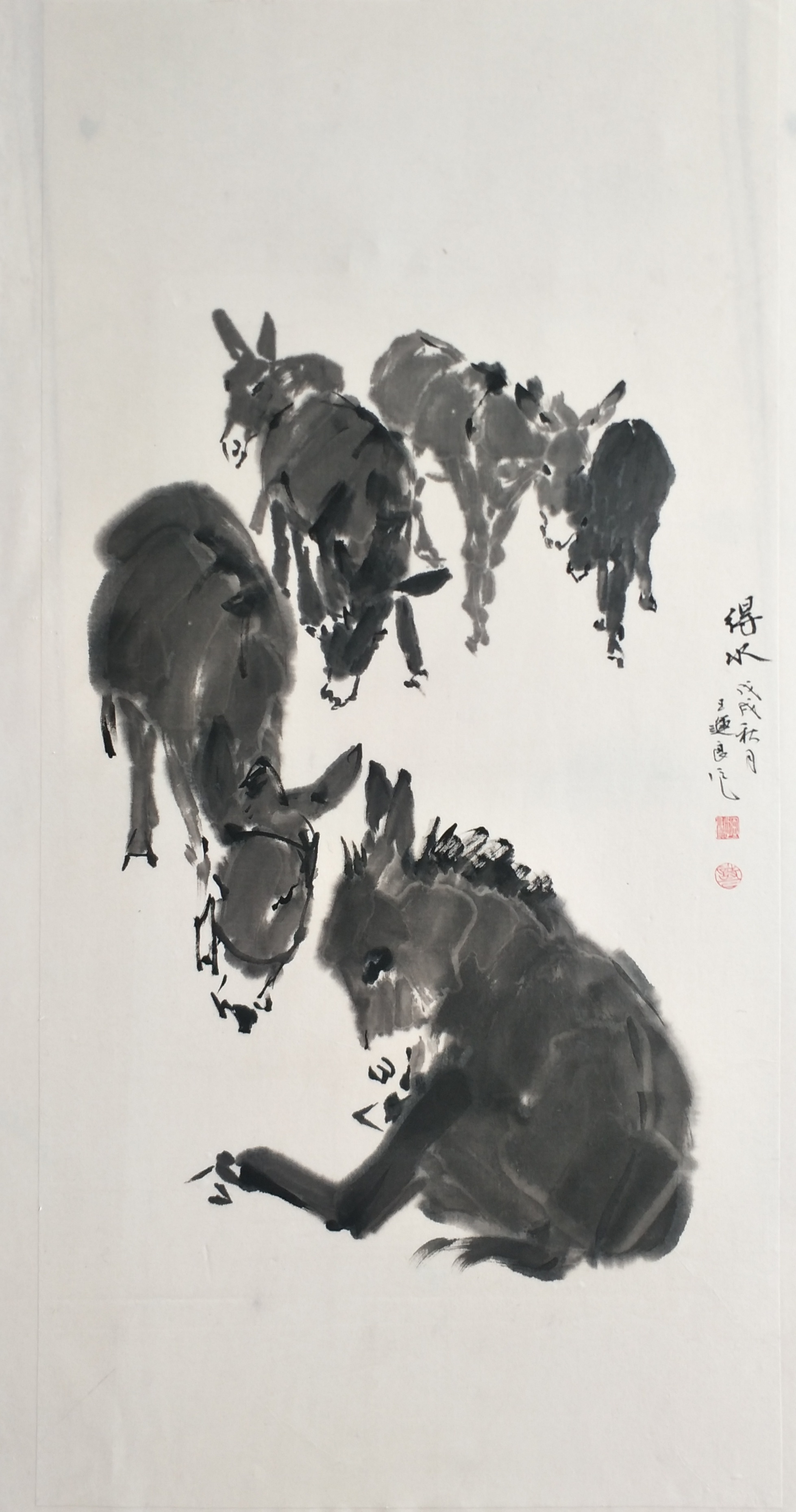 临黄胄先生画驴