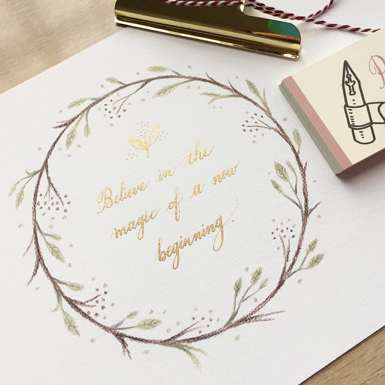 最近写的英文书法圆体字