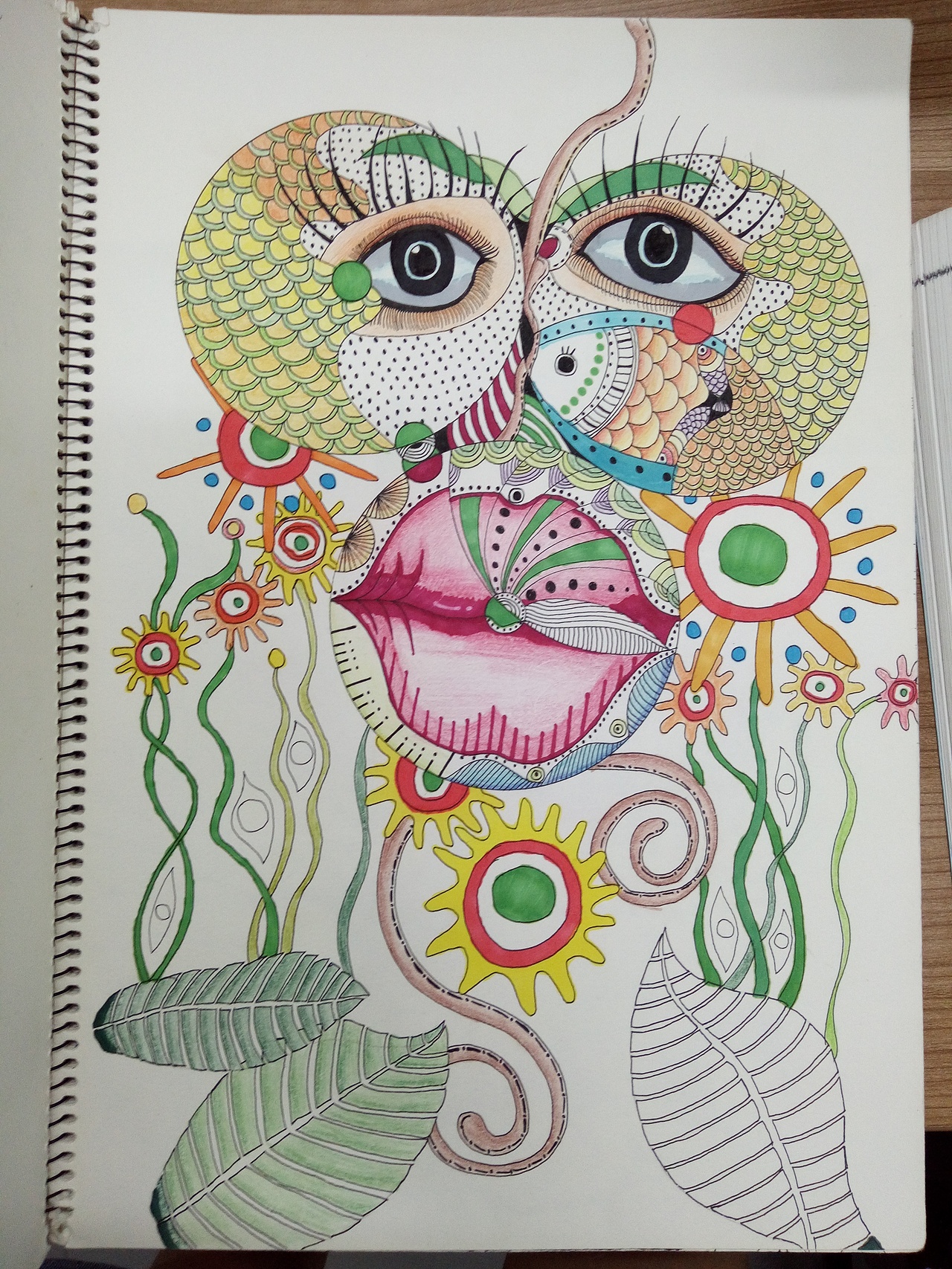 黑白彩色装饰画