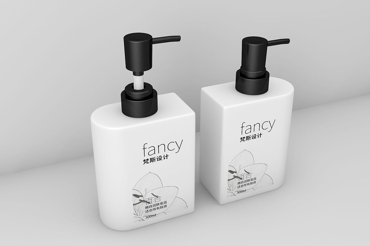 塑料瓶 洗发水沐浴露设计 瓶型 包装设计