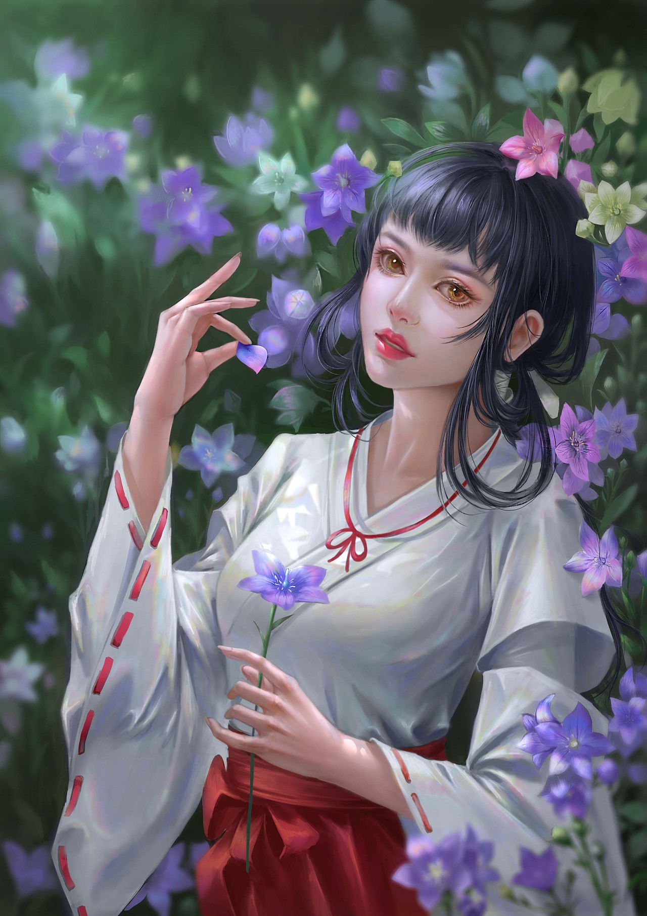 犬夜叉 桔梗同人（图ZMjI1MzUxNTEy） - 创作习作 - 站酷设计师不写诗原创素材 - 站酷ZCOOL