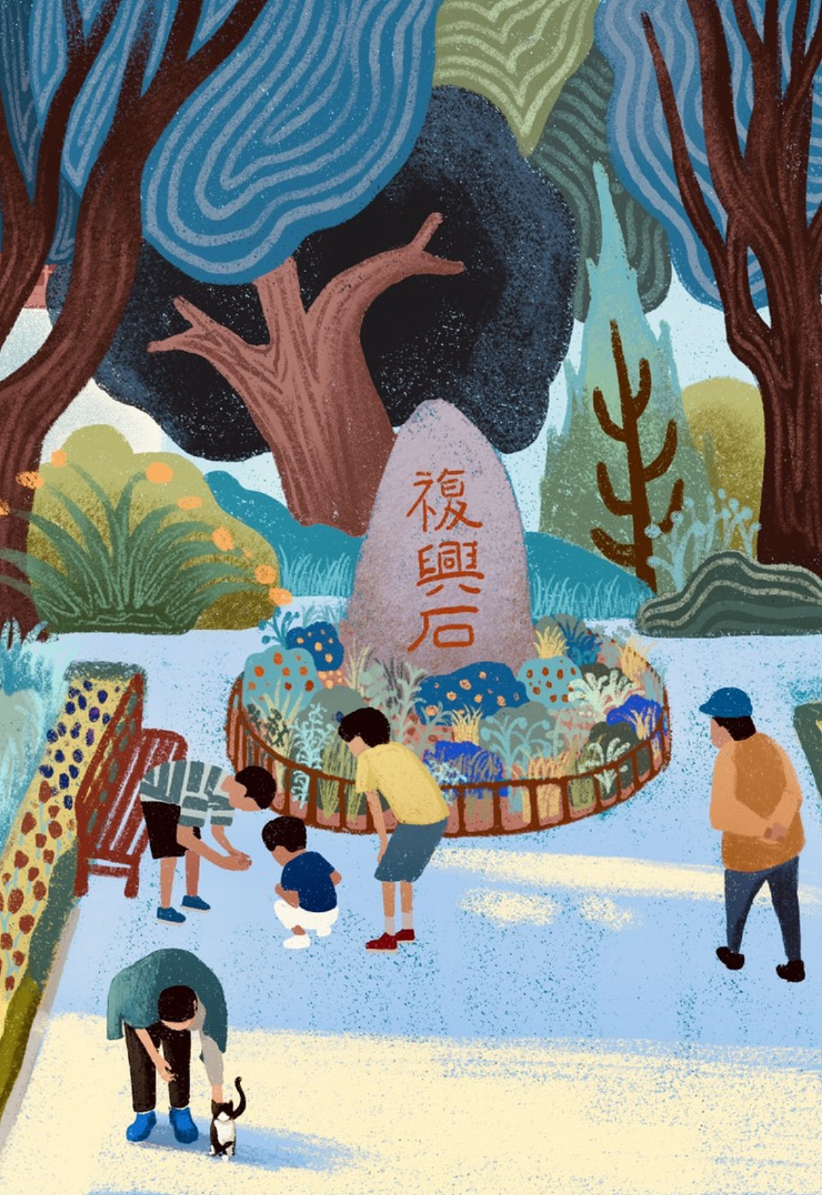 绘本《杨浦young朴》复兴岛篇（图ZMjk0NDQ3Nzc2） - 绘本 - 站酷设计师卢卡鹿原创素材 - 站酷ZCOOL