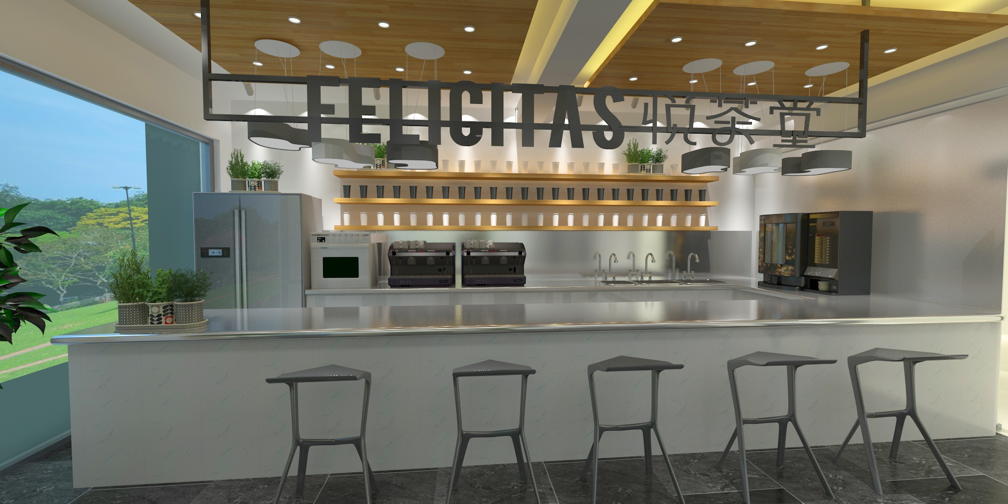 办公室吧台(饮品公司)|空间|展陈设计|bbs315023129 - 原创作品
