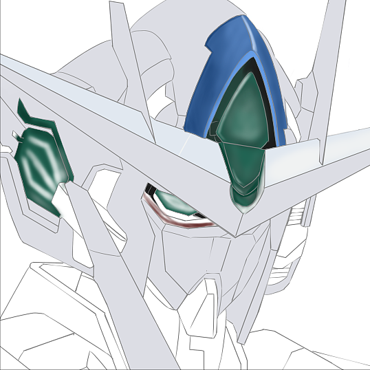 插画——高达临摹（图ZMjg3MjQ4NzEy） - 创作习作 - 站酷设计师晨月风原创素材 - 站酷ZCOOL