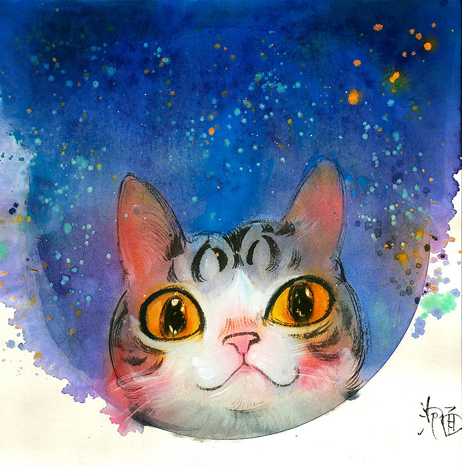 一些重彩猫咪,希望大家喜欢