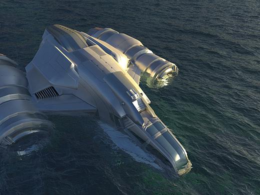 vray结合phoenixfd制作海洋材质