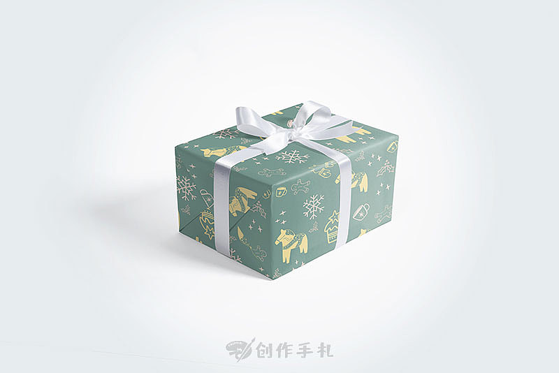 圣诞图案包装纸设计
