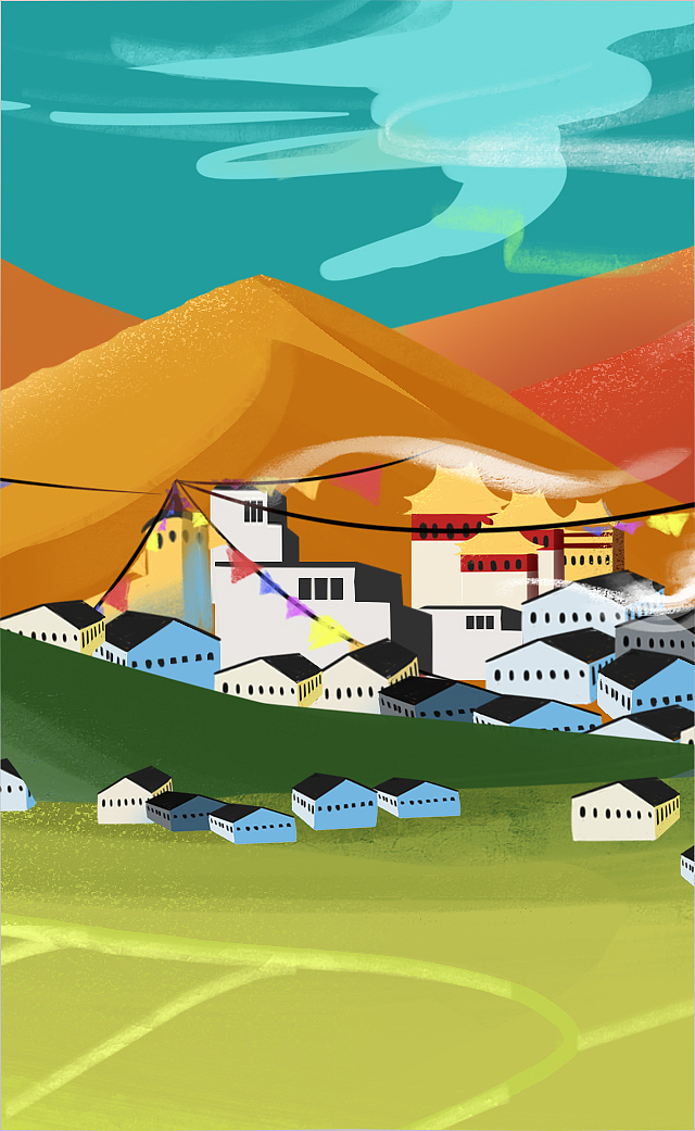 七彩云南——入滇记（图ZMTIxNzQyNzky） - 商业插画 - 站酷设计师保持童真工作室原创素材 - 站酷ZCOOL