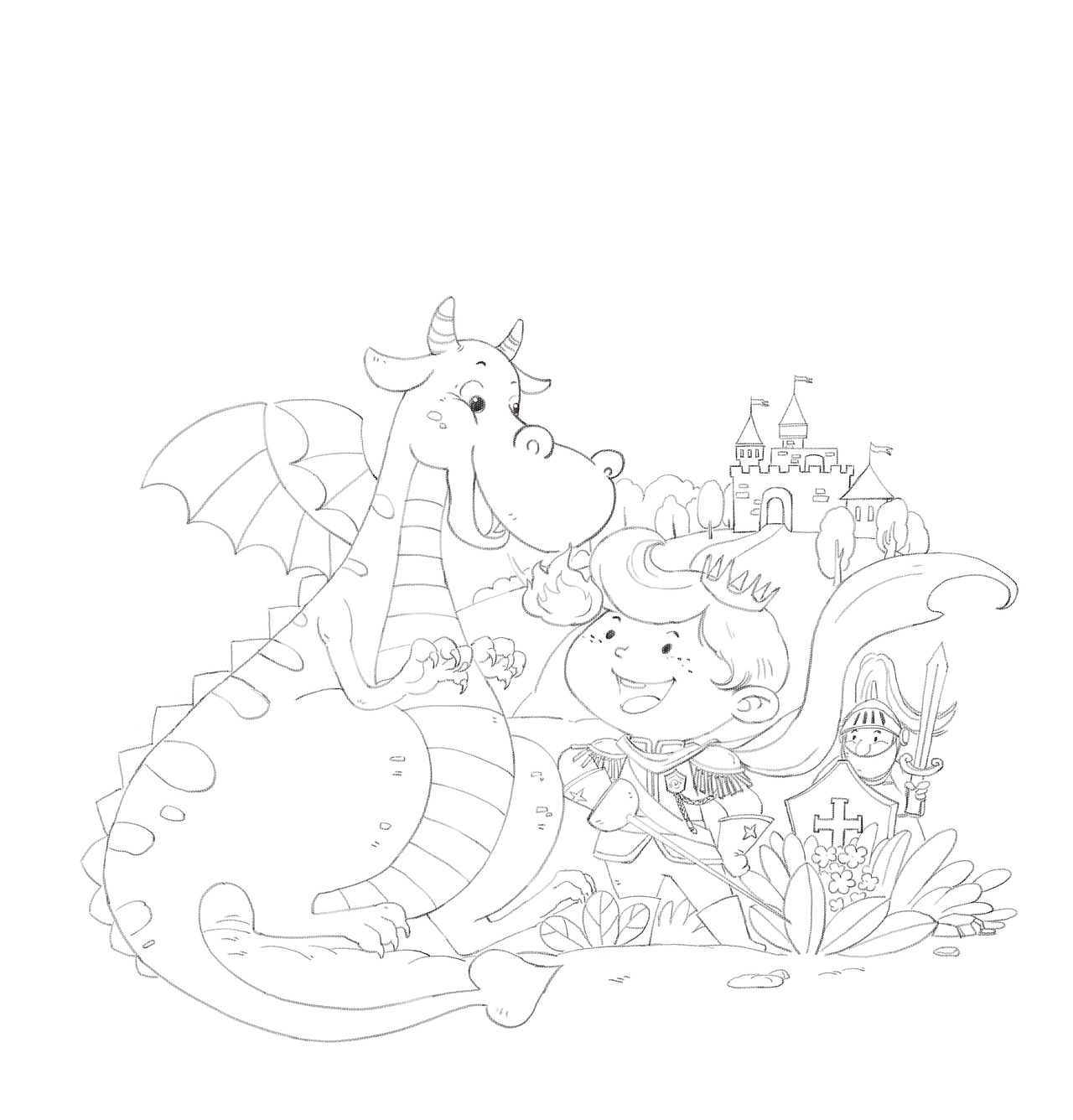 以前画的封面线稿风格（图ZMTg1MDMwNzIw） - 儿童插画 - 站酷设计师半夏327原创素材 - 站酷ZCOOL